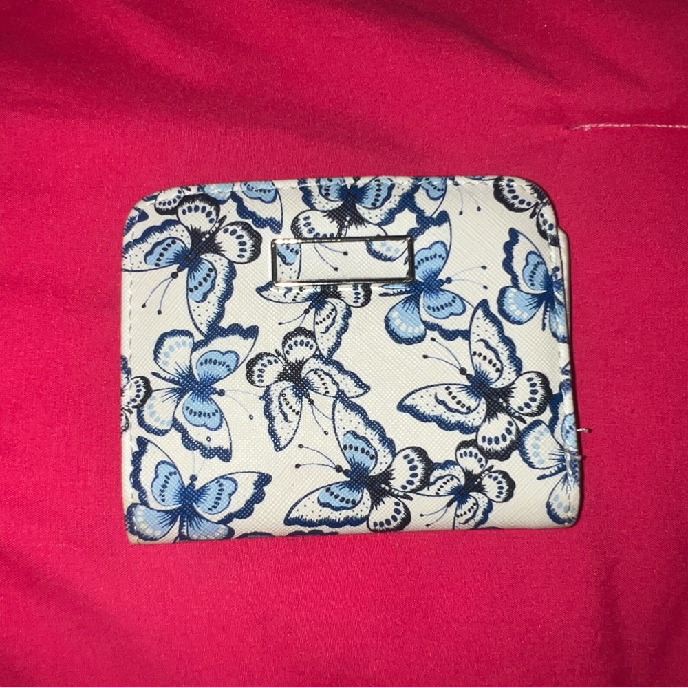 Blue Butterfly Print Women's Bag